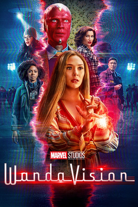 Wandavision Movie Poster High Quality Glossy Print Photo Wall Art Elizabeth  Olsen Disney Marvel Sizes 8x10 11x17 16x20 22x28 24x36 27x40 2 