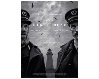 The Lighthouse Movie Poster Glossy High Quality Print Photo Wall Art Willem Dafoe, Robert Pattinson Sizes 8x10 11x17 16x20 22x28 24x36 27x40