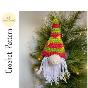 CROCHET PATTERN Gnome Amigurumi Ornament