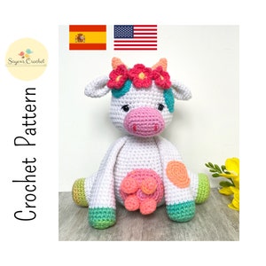 PATTERN Iris the Cow (English. - Spanish)