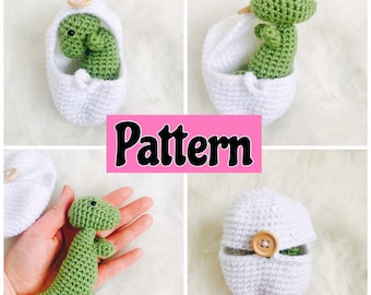 PATTERN Hatching Dinosaur T-rex egg