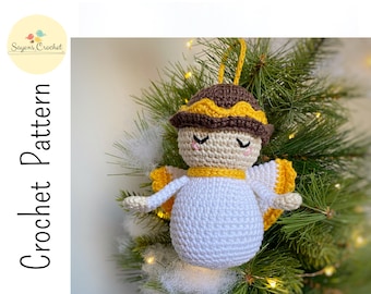 CROCHET PATTERN Angel Amigurumi Ornament