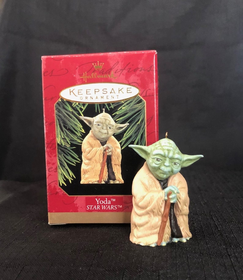 YODA STAR WARS 1997 Hallmark Ornament Etsy