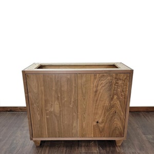 30&quot; Rustic Walnut Two Door Bathroom Vanity | Real Hardwood | Bathroom Storage | FREE Shipping