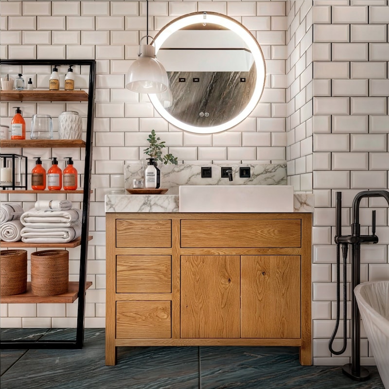 White Oak Vanity - Etsy
