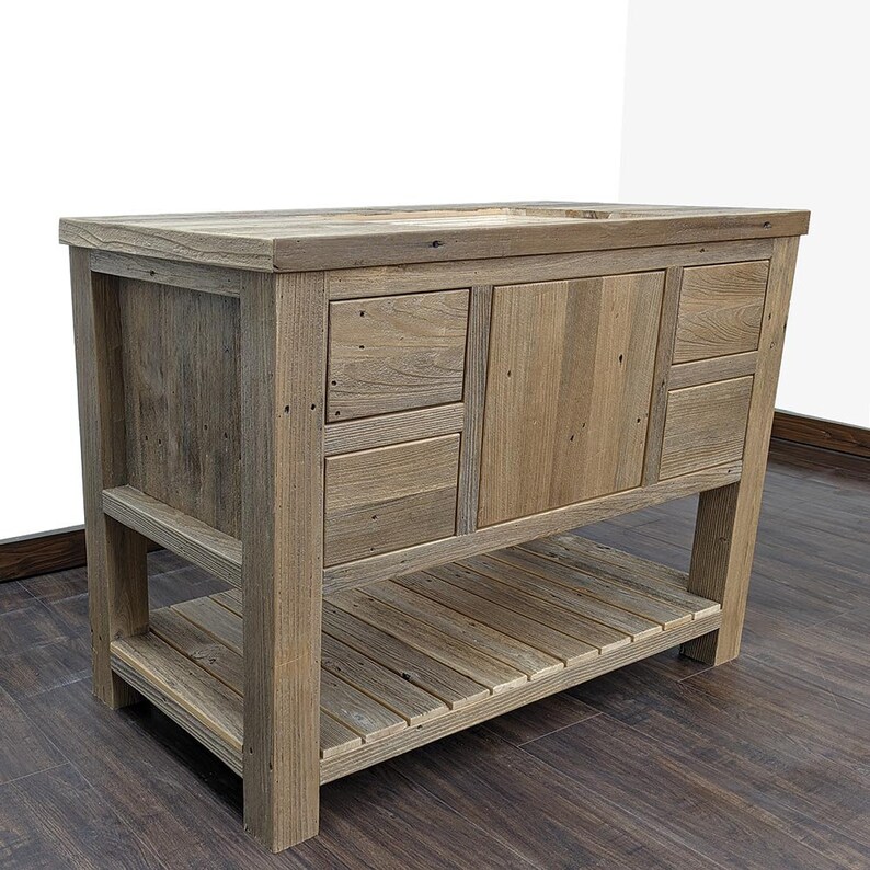 48 Brown Reclaimed Pioneer Bathroom Vanity Reclaimed Wood Bathroom