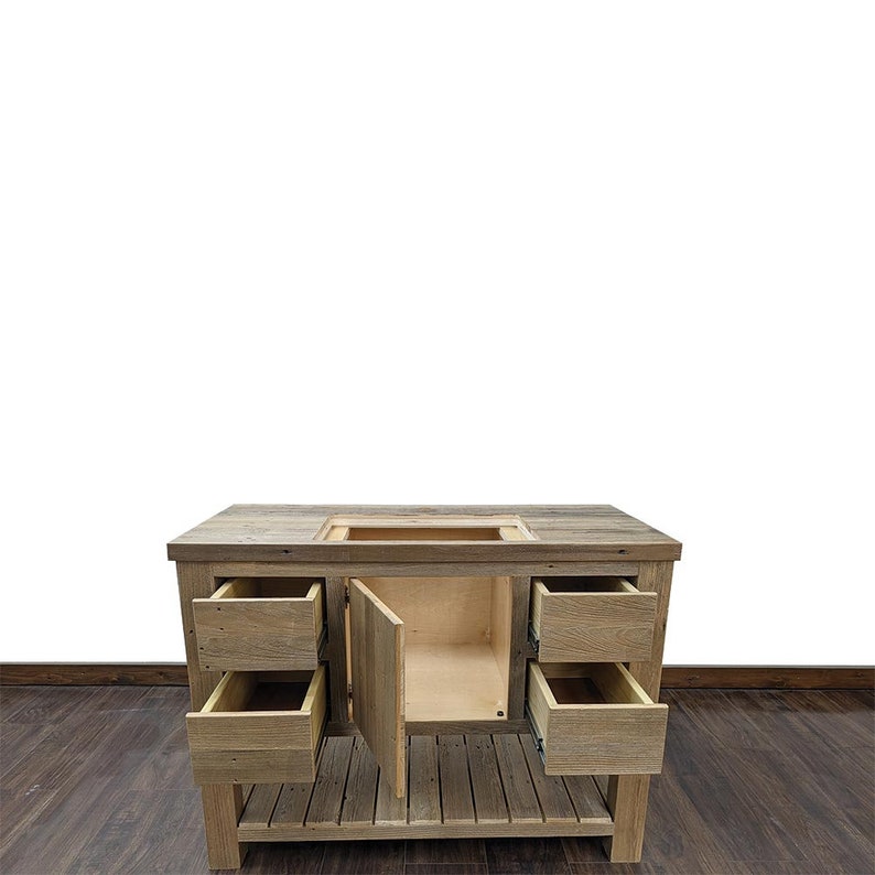 48 Brown Reclaimed Pioneer Bathroom Vanity Reclaimed Wood Bathroom