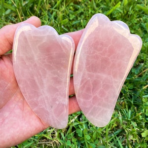 Rose Quartz Gua Sha Tool Claw Heart Massage GuaSha
