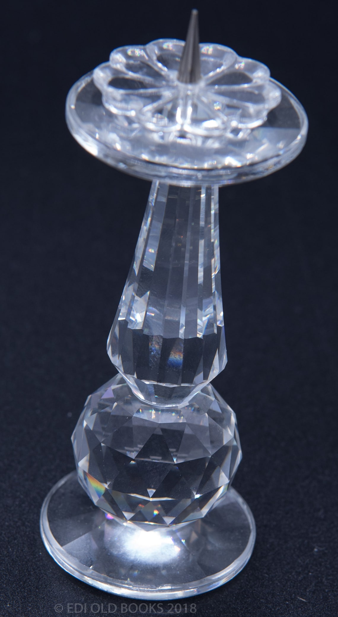 Vintage Retired Swarovski Crystal Candle Holder Etsy