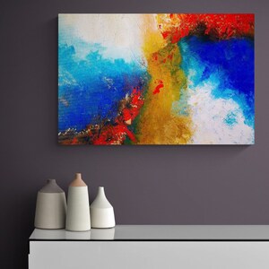 Abstract Painting, Digital Download, Home Decor, Modern Art, Abstract Wall Art, Orange Painting