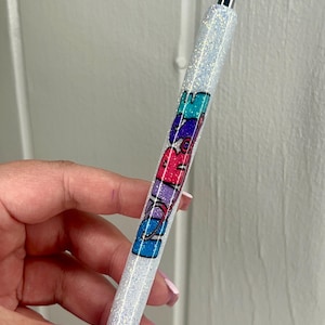 Penne glitterate per infermieri, penne glitterate per dottori, penne glitterate personalizzate, campo medico, penna glitterata per infermieri, penna Inkjoy, penna per infermieri, penne glitterate