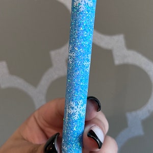 Snowflakes Christmas Glitter Pen, Holiday Gift Pen, Inkjoy Pen,  Glitter Pen, Christmas Pen, Snowflakes, Winter Snow, Christmas Gift