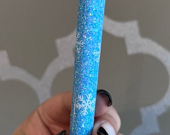 Snowflakes Christmas Glitter Pen, Holiday Gift Pen, Inkjoy Pen,  Glitter Pen, Christmas Pen, Snowflakes, Winter Snow, Christmas Gift
