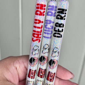 Nurse Glitter Pen, NP Glitter Pen, Medical Glitter Pen, Nurse Life, Nurse Gift, Med Tech, Medical Assistant Gift, RN Nurse , Peds Nurse