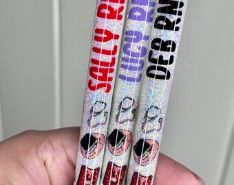 Nurse Glitter Pen, NP Glitter Pen, Medical Glitter Pen, Nurse Life, Nurse Gift, Med Tech, Medical Assistant Gift, RN Nurse , Peds Nurse