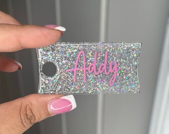 Stanley Name Plate Tumbler Name Topper/Tag 30oz 40oz personalized quencher tag. Acrylic Tumbler Tag