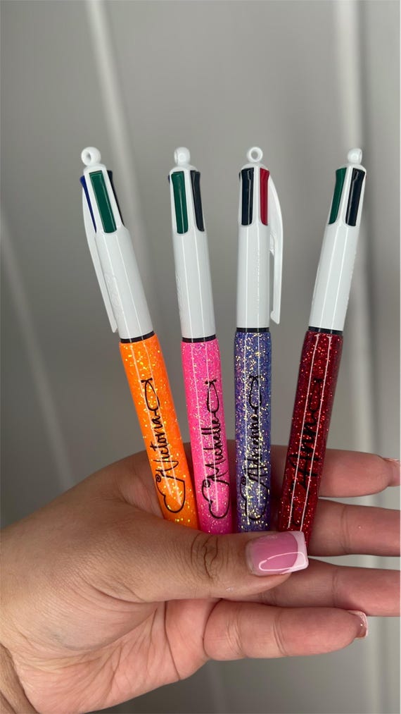 Nurse Glitter Pens, Dr Glitter Pens, Custom Glitter Pens, Medical Field, RN Glitter Pen, Inkjoy Pen, BIC 4-in-1 Pen, Nurse Pen, Glitter Pens