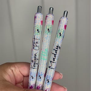 Pharmacy Glitter Pen, Pharmacist Glitter Pen, Medical Pen, Pharmacy Tech Glitter Pen, Refillable Pen, Resin Glitter Pen, Inkjoy Glitter Pen