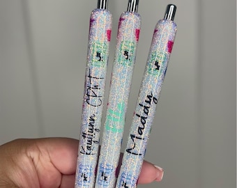 Pharmacy Glitter Pen, Pharmacist Glitter Pen, Medical Pen, Pharmacy Tech Glitter Pen, Refillable Pen, Resin Glitter Pen, Inkjoy Glitter Pen