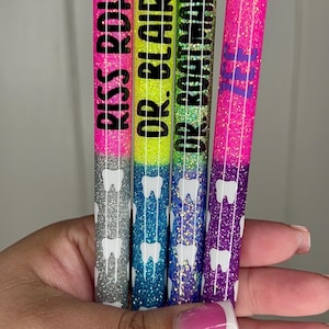 Dental Pens, Tooth Pens, Dental Assistant Pens, Dental Hygiene Pens, Gel Pens, Personalized Pen, Resin Glitter Pen, Inkjoy Gel Pens,
