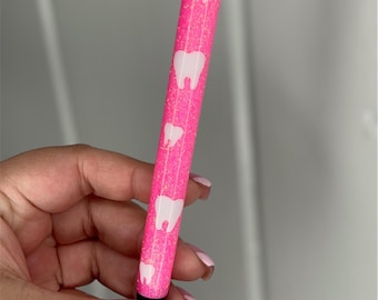 Dental Glitter Pen, Tooth Pens, Dental Assistant Pens, Dental Hygiene Pens, Resin & Epoxy Glitter Pen, Inkjoy Gel Pens
