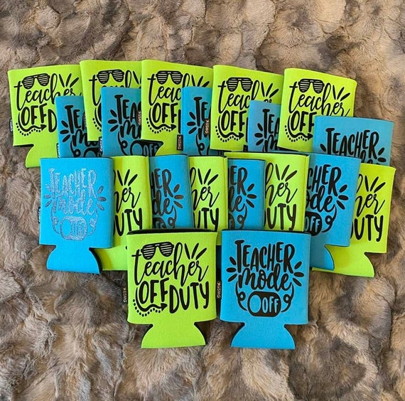 Custom Made Can Coolers Koozies-teacher Appreciation Teacher - Etsy