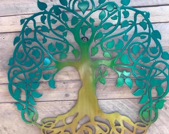Multi-Color Metal Tree of Life