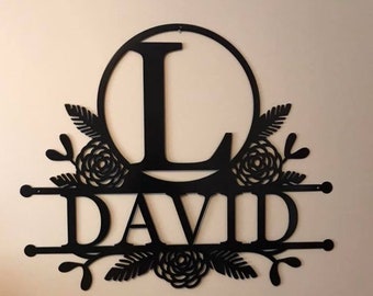 Custom Metal Last Name Sign - Style #9