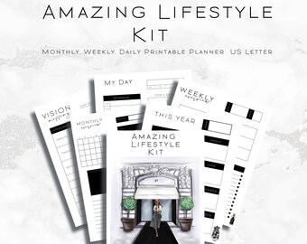 Printable Planner/ Yearly Planner, Daily Planner, Weekly Planner, Monthly Planner