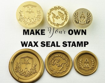 Custom Wax Seal Stamp - Personalized Sealing Wax Stamp - Wedding Invitation 22mm 25mm 30mm