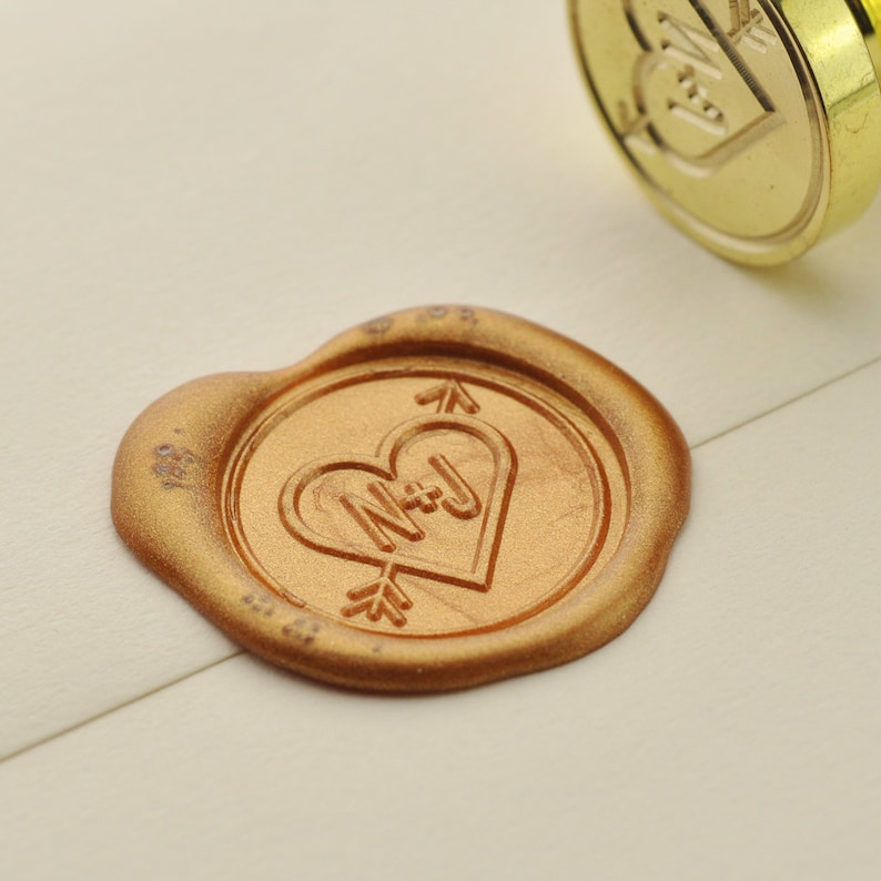 Personalized Initials Wax Seal Stamp Custom Wedding Initials Seals Wedding Invitation Seal Sealing Wax Stamp Customer Order 003