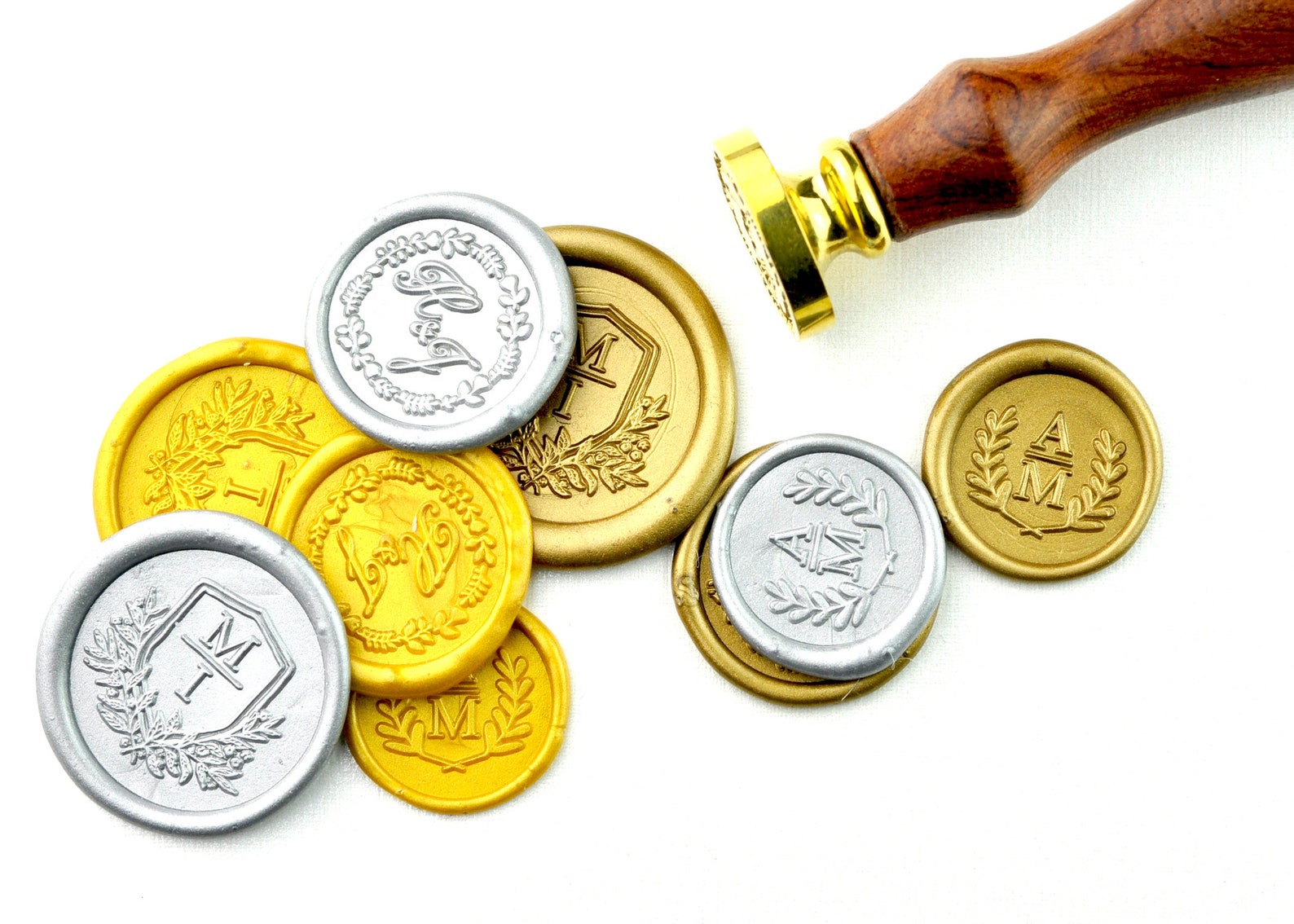 Self Adhesive Wax Seals / Custom Wax Seal / Wedding Invitation Etsy