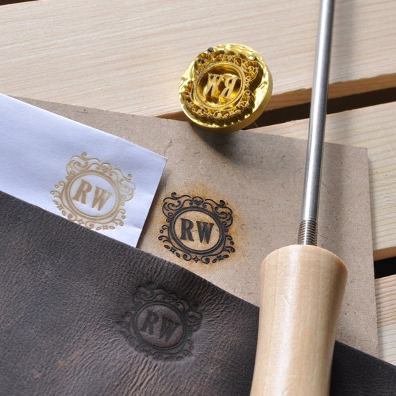 Ferro Da Marchio Personalizzato Per Legno – Timbro Termico Con Logo Personalizzato, Manico In Legno E Testa In Rame 3,8x3,8 Cm
