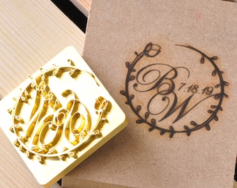 Custom Brand Iron / Wood Brand Iron Custom Leather Stamp / Custom Metal Stamp Heat Emboss Stamp / Custom Wood Brand Iron for Wood, Meat,Food