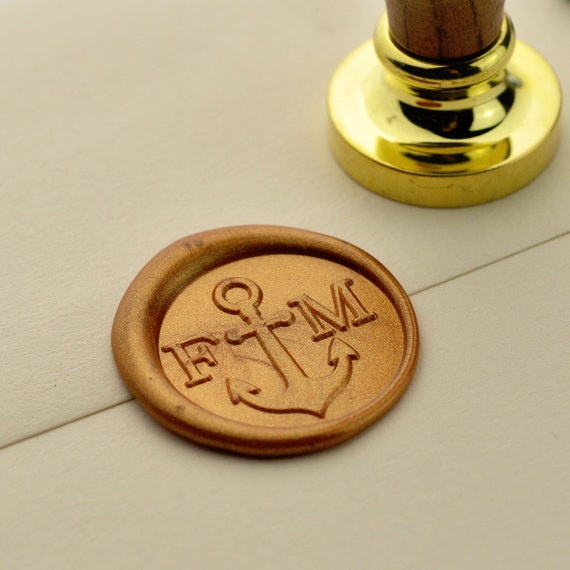 Personalized Wedding Wax seal stamp with 2 initials,Custom wedding sealing  wax stamp Invitation Seal Stamp.initials wax seal