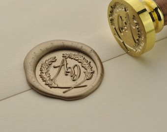 Personalized Initials Wax Seal Stamp Custom Wedding Initials Seals Wedding Invitation Seal Sealing Wax Stamp Customer Order 009