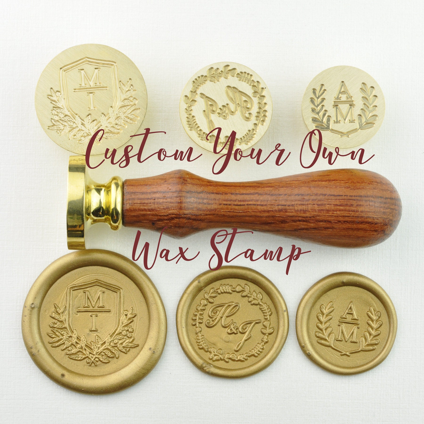Custom Wax Seal Stamp - Ethically made, free quotes, 50% deposits