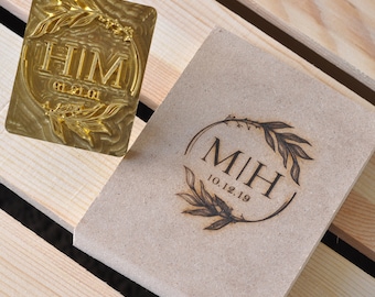 Custom Brand Iron / Wood Brand Iron Custom Leather Stamp / Custom Metal Stamp Heat Emboss Stamp / Custom Wood Brand Iron for Wood, Meat,Food