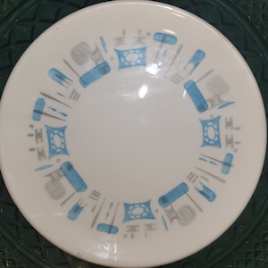 Vintage  MCM Blue Heaven China by Royal Saucer