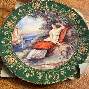 Vintage French Limoges Josephine Et Napoleon Limited Edition Collectible Plate