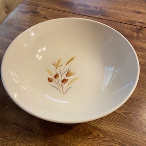 Vintage Mid Century Taylor Smith Autumn Harvest Serving Bowl