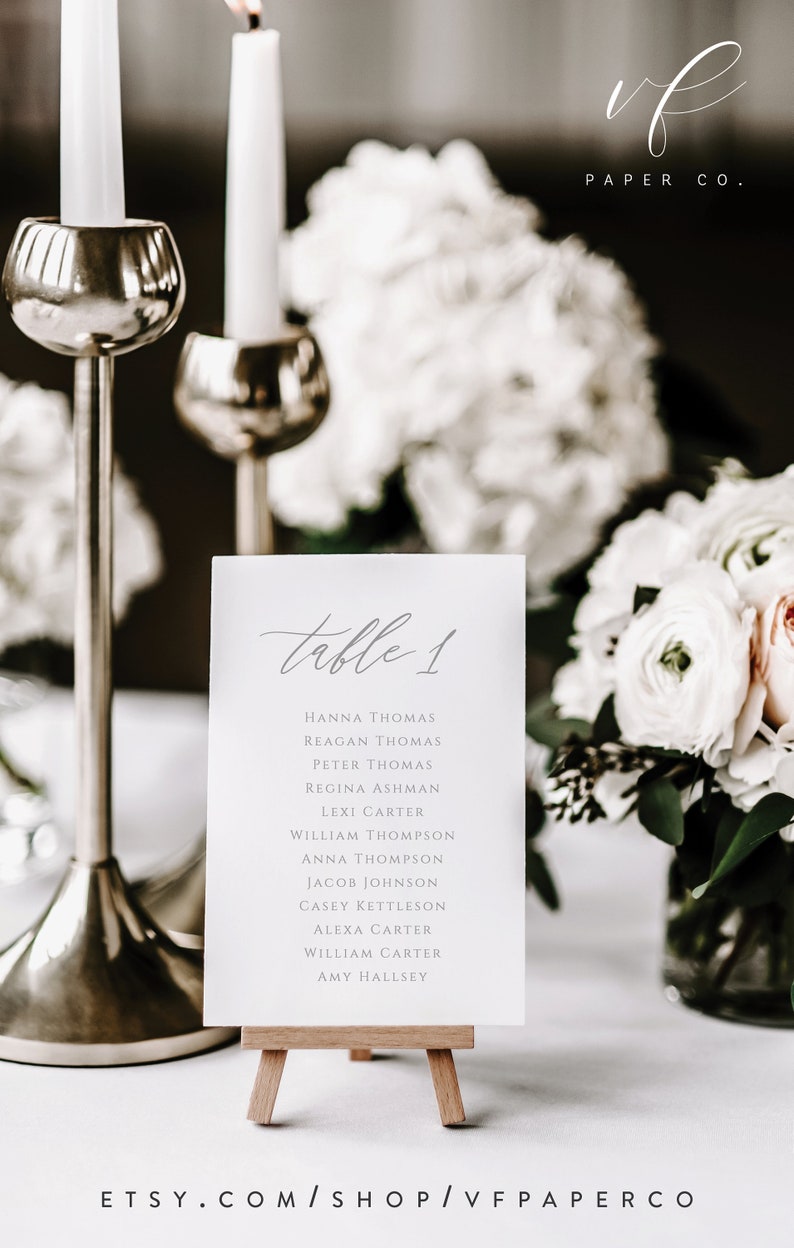You Edit in Templett Printable Wedding Table Plan Cards Wedding Seating Chart Template
