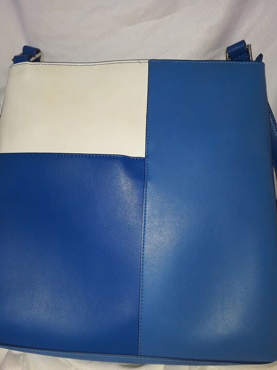 vera bradley blue leather purse