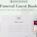 Funeral Guest Book Printable Template - Size 8.25 X 6 in - KDP ...