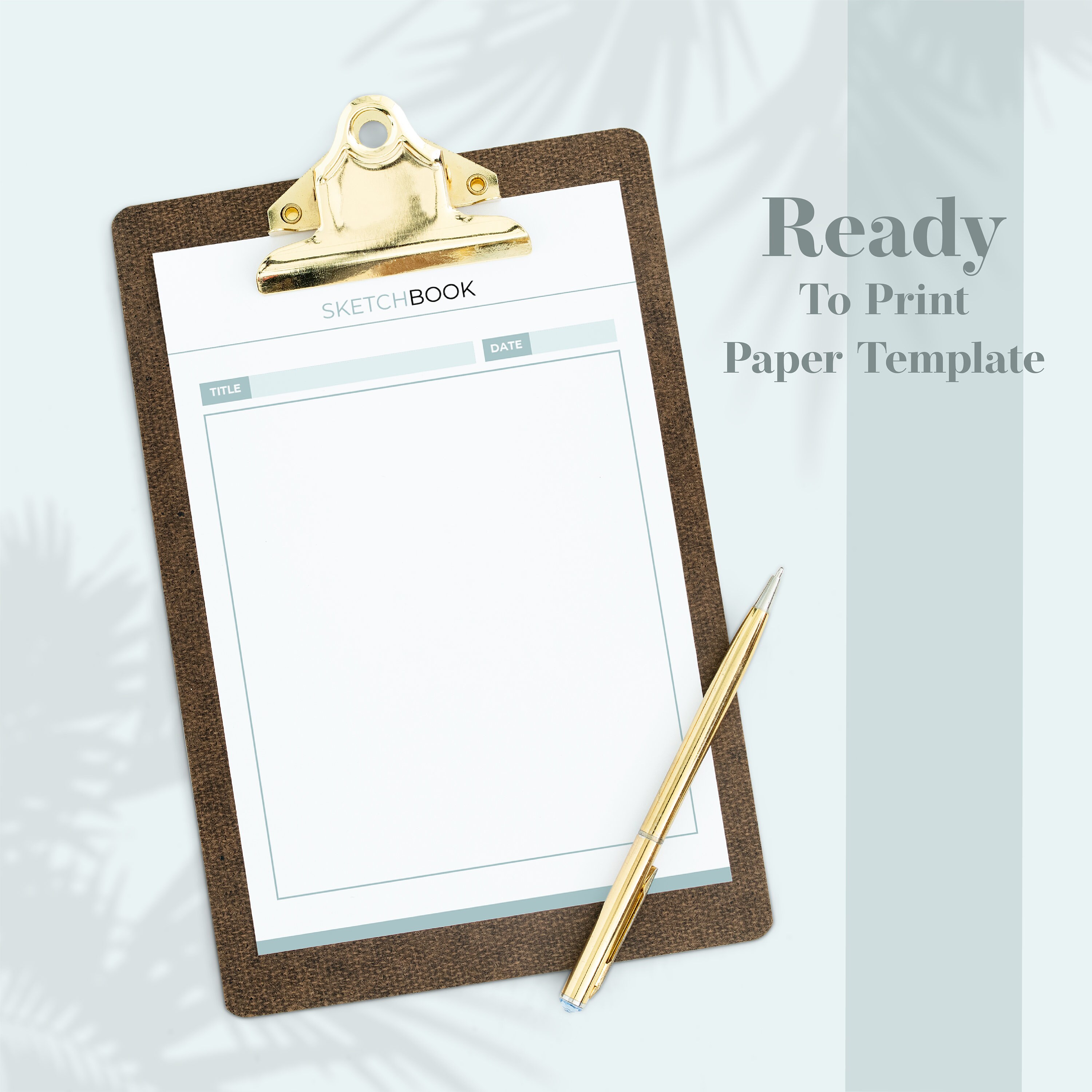 Sketchbook Template Printable PDF Powerpoint Editable Etsy