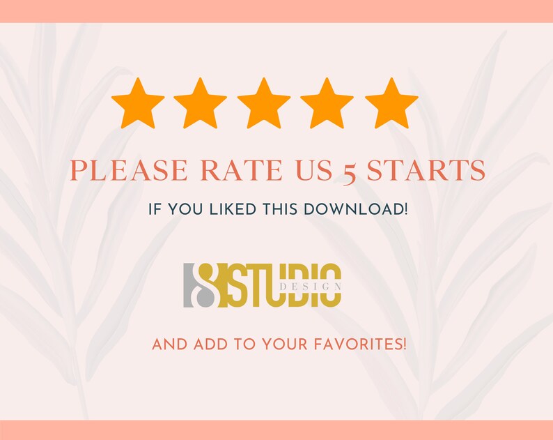 May include: A graphic with five gold stars and the text "PLEASE RATE US 5 STARTS IF YOU LIKED THIS DOWNLOAD!" and the logo "SISTUDIO DESIGN" with the text "AND ADD TO YOUR FAVORITES!" below the logo.