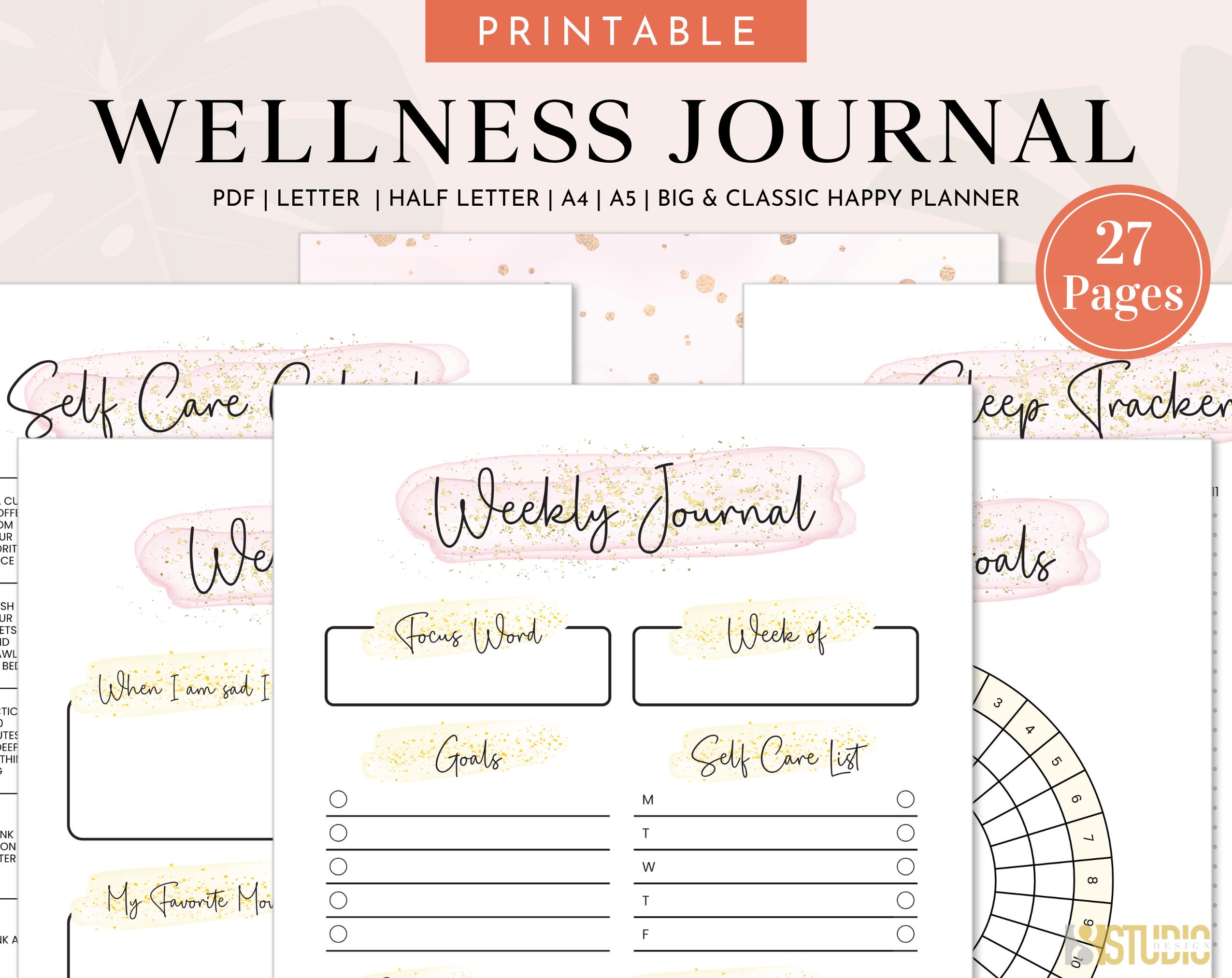 Wellness Journal Planner Printable Wellness Planner Etsy wellness-journal-planner-printable-wellness-planner-etsy