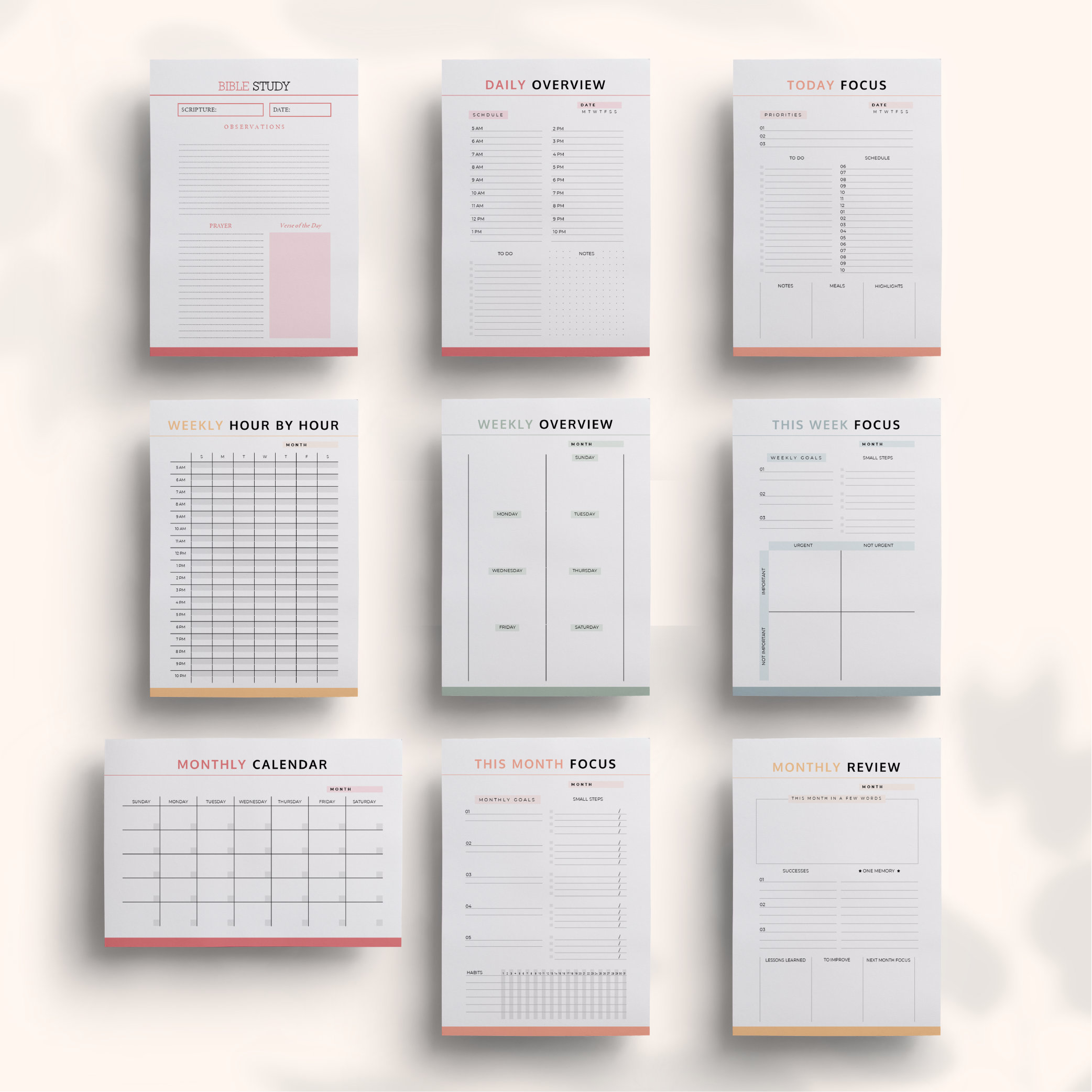 Instant Download PDF KDP Mega Pack 35 Printable Templates Bundle