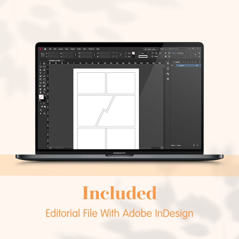 Comic Blank Page KDP Interior Template — preview image 5 of 5.