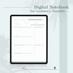 Blog Planner KDP Interior Template — preview image 4 of 5.